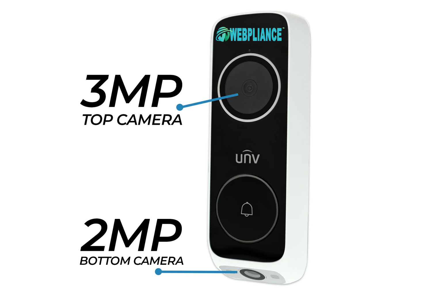 Webpliance UNV Dual Lens Smart Video Doorbell Image